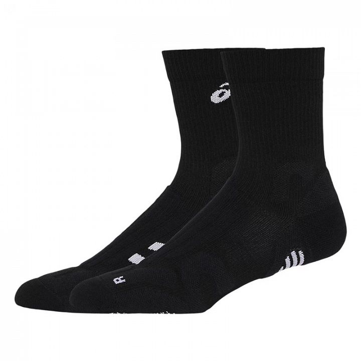 ASICS Court+ Tennis Crew Socks 1P Performance Black